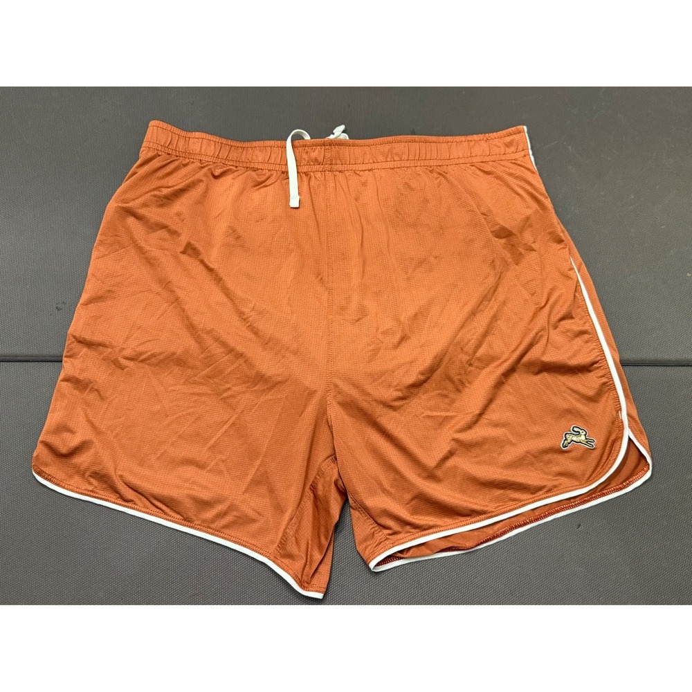 Tracksmith Mens Session Shorts Burnt Orange White Trim Running Training Large